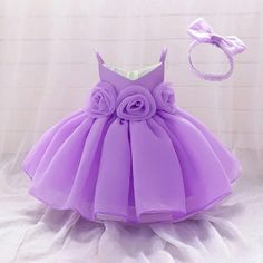 Baby Girl dress Special Occasion Item material: non-stretch  fabric : woven  Care instructions: professional dry clean Elegant Purple Princess Dress For Spring, Purple Princess Dress For Spring Dress-up, Purple Princess Dress For Dress-up In Spring, Purple Princess Dress For Summer Dress-up, Purple Fitted Sleeveless Tutu Dress, Fitted Sleeveless Purple Tutu Dress, Purple Princess Dress For Summer, Purple Spring Birthday Dress, Spring Birthday Princess Dress In Purple