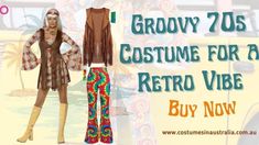 Our 70s costumes bring back the groovy vibes of the era. We have everything you need to rock the disco look! For 70s Costume, visit:  https://www.costumesinaustralia.com.au/decades-costumes/1950s-60s-70s-80s-costumes Disco Look, Groovy Vibes, Groovy 70s, Best Dresses, Bring Back