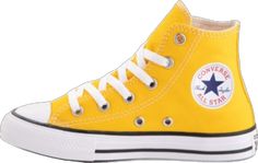 Yellow Converse High-top Sneakers With Rubber Sole, Casual Mustard Sneakers With Round Toe, Mustard Casual Sneakers With Round Toe, Yellow Converse High-top Sneakers, Mustard Converse Sneakers For Streetwear, Converse Mustard Sneakers With Round Toe, Mustard Converse Sneakers With Round Toe, Yellow Converse Mid-top Sneakers, Mustard Converse Lace-up Sneakers