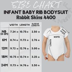 Customizable Fitted Short Sleeve Bodysuit, Ribbed Bodysuit, Baby Body, Download File, Baby Bodysuit, Beauty Book, Mockup, Length Sleeve, Size Chart