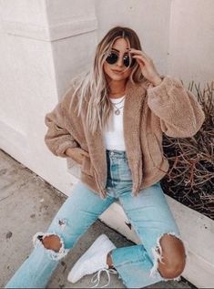 Winter Outfits For Girls, Casual School Outfits, Kendall Jenner Outfits, Aesthetic Fall, Outfit Jeans, Fall Fits, Outfits Fall