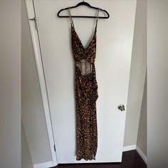 Fashion Nova Animal Print Underboob Cutout Dress Full Length New With Tag Leopard Print V-neck Beach Dress, Fashion Nova Dress, Cutout Dress, Fashion Nova, Full Length, Animal Print, Tags, Fashion Dresses, Womens Dresses