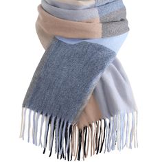 PRICES MAY VARY. Comfortable & Warm: Women's Scarf is made of very soft cashmere-like acrylic, high quality yarn and cotton. Soft feeling, warm and skin-friendly, you'll love how it feels around your neck without itching. Our blanket scarf is washable and colorfast. The scarves are well stitching made, long-lasting, fabric no pilling and plush fall off to stain your clothes. Suitable Size: Our scarfs for women measure approximately 80"L x 23.6"W, including tassels. The perfect length makes it po Cheap Knitted Scarves For Fall, Knitting Scarves & Shawls, Begginers One Skein Shawl, Fleece Blanket Scarf, Cheap Fleece Shawl For Elderly Tutorials, Knitted Shawl Blanket, Cashmere Scarf Pattern Free Knitting, Cheap Casual Knitted Scarves, Knit Shawls And Wraps Patterns With Tie