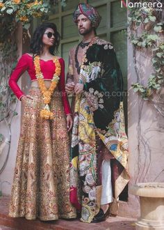 Bridal mehendi dress fully embroidered for wedding wear – Nameera by Farooq Bridal Mehendi Dress, Heavy Work Lehenga, Mehendi Dress, Pakistani Lehenga, Contemporary Bridal, Bridal Mehendi, Work Lehenga, Potli Bag, Red Lehenga