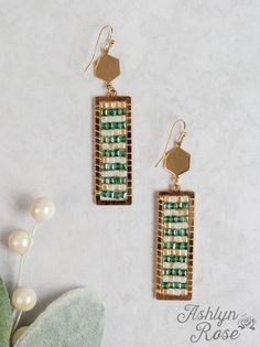 Layers of Sparkle Rectangle Sparkle Earrings, Emerald Green Gold Rectangular Jewelry For Summer, Rectangular Gold Summer Jewelry, Rectangular Gold Jewelry For Summer, Rectangular Summer Earrings As Gift, Emerald Green Earrings, Earrings Emerald, Sparkle Earrings, Earrings Green, Green Earrings