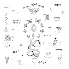 an image of some tattoos on the wall