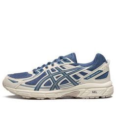 Asics Gel-Venture 6 'Blue White' 1011B550-400 (SNKR/Cozy/Trail Running/Wear-resistant) Asics Trail Running Shoes With Cushioned Footbed For Hiking, Asics Hiking Sneakers With Cushioned Footbed, Blue Asics Sneakers For Trail Running, Asics Blue Sneakers For Trail Running, Casual Asics Running Shoes For Outdoor, Casual Waterproof Asics Sneakers, Asics Waterproof Sneakers For Outdoor, Asics Waterproof Trail Running Shoes, Asics Running Shoes For Hiking