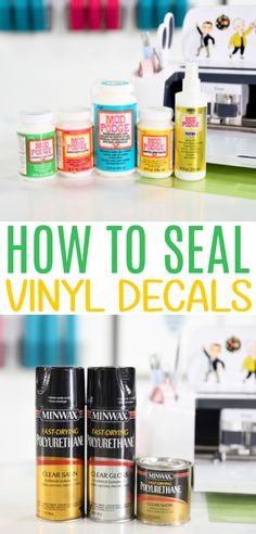 how to seal vinyl decals