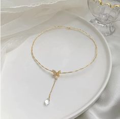 Geometric Butterfly, Butterfly Crystal, Choker Necklace Designs, Butterfly Necklace Gold, Necklace Chain Types, Dot Necklace, Crystal Water, Gold Choker Necklace, Best Jewelry Stores