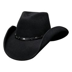 Bullhide Wild Horse - Shapeable Wool Felt Cowboy Hat - Hatcountry Western Style Black Top Hat For Winter, Western Black Top Hat For Winter, Black Felt Cap For Outdoor, Black Hats For Western-themed Winter Events, Black Top Hat For Winter Rodeo, Black Hat For Western-themed Winter Events, Black Winter Top Hat For Rodeo, Black Top Hat For Rodeo In Winter, Black Hat Band For Country Events In Winter