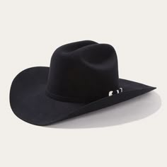 Stetson Shasta 10X Beaver Felt Black Made In USA Cowboy Hat SFSHAS-724207 - Painted Cowgirl Western Store Usa Cowboy Hat, Black Cowboy Hat, Felt Cowboy Hats, Stetson Hat, Chapeau Cowboy, Black Cowboy, Estilo Country, Men’s Boots, Country Side