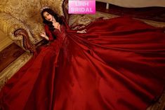 Debut Dresses, Red Quinceanera Dresses, Red Wedding Dress, Satin Ball Gown, Wedding Dress Flowy, Beautiful Wedding Gowns, Princess Ball Gowns, Wedding Dresses Photos, Satin Wedding