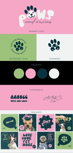 #lettermark #label Logo Design For Pet Shop, Pet Services Logo, Paws Logo Design, Dog Brand Logo Design, Graphic Design Identity Branding, Dog Logo Design Brand Identity, Animal Logos Ideas, Pets Logo Design, Dog Brand Identity