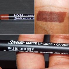 Nyx Lipliner Brown, Nyx Cold Brew Lip Liner, Best Brown Lip Liner, Nyx Lipliners, Nyx Brown Lip Liner, Cold Brew Lip Liner, Lip Liner Drugstore, Brown Lipliner, Brown Lip Liner