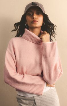 We love a chunky knit, and this ultra-soft, cozy turtleneck sweater is no exception. Featuring an oversized foldover collar and sleeves, it hits just at the waistband and pairs perfectly with denim for an effortless look. Z SUPPLY Women's Ursa Turtleneck Sweater, Light Oatmeal Heather, Extra Small Chunky Turtleneck, Feather Yarn, Chunky Turtleneck Sweater, Toddler Accessories, Pink Friday, Chunky Knit Sweater, Chunky Knits Sweater, Heather Black, Cozy Sweaters