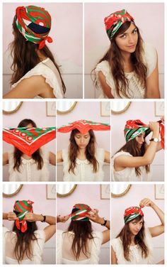 Tie A Turban, Tying Hair, Five Minute Hairstyles, Hair Bandana, Hair Wrap Scarf, Hair Scarf Styles, Head Scarf Styles, Diy Scarf, Updos For Medium Length Hair