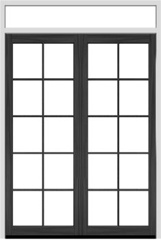 an open window with black frame and white trim