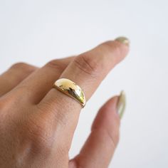 14k Solid Gold Dome Ring Wear on it's own as a statement or stack it with your other rings. Built to last a lifetime and more. Handmade in California. Worn everywhere. Material: Solid 14k Gold Width: 8mm wise on the top and 2mm wide on the shank Heirloom 14k Gold Wedding Band Thick Shape, Heirloom Thick Band Ring For Anniversary, Heirloom Anniversary Ring With Thick Band, Heirloom Thick Band Anniversary Ring, 14k Gold Thick Band For Anniversary, Thick Band 14k Gold Wedding Ring For Anniversary, Yellow Gold Thick Band Promise Ring, 14k Gold Wide Band For Anniversary, Yellow Gold Wide Band Promise Ring