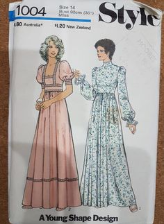 Full Sleeve Maxi Dress, 70s Patterns, Style Dress Patterns, Vintage Clothes Patterns, Crissy Doll, 1970s Sewing Patterns, Historical Costuming, Fashion Magazines