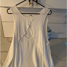 Free People Size Large, White Top, Never Worn In Perfect Condition. (Off White) White Free People Top, Free People Double Date Tank, Free People Tops, White Tops, Free People, Top Blouse, Off White, Womens Tops, White