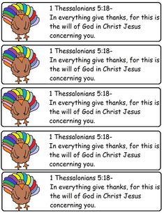 three thanksgiving cards with the names of jesus