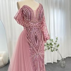 Warm Tips : 1. If the dress 100% real photos ? All the dresses you see are 100% real photos made by our factory ,you will get exactly what you see ,even more beautiful than photos :) 2. How long can I receive the dress ? Usually we can ship the dress within 7-15 days .Shipping time is about 5-7 working days by DHL ,Fedex,UPS,TNT etc.If you need it urgently , please tell us ,we can arrange a rush order for you :) 3. If have the tax? The taxes are charged by your country ( most countries doesn't c Rose Gold Wedding Party, Gold Wedding Party, Luxury Green, Mermaid Pink, Formal Parties, Pink Evening Dress, Pink Mermaid, Dress Homecoming, Evening Dresses Plus Size