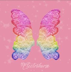 a pink background with an angel wing and the words ecectorise on it