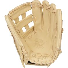 a baseball glove with the logo rawlings on it