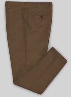 Woven from cotton-rich stretch fabrication, our versatile stretchinos are sure to have a place in your off-duty clothing repertoire for years to come. 
 
 A Stylish must have, the brown stretchino is sure to become an essential addition to your chino collection. 
 
Pre-washed, Pre-shrunk. 
 
 Custom Made to your Style and Size. Brown Straight Leg Chinos With Welt Pockets, Brown Tapered Leg Chinos With Welt Pockets, Casual Brown Slim Fit Dress Pants, Brown Straight Leg Cotton Chinos, Brown Cotton Straight Leg Chinos, Brown Tapered Leg Chinos For Work, Brown Slim Fit Pants For Work, Brown Slim Fit Dress Pants For Fall, Fitted Cotton Dress Pants With Pockets