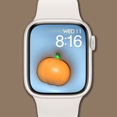 "Apple Watch Wallpaper -  3D Pumpkin Custom designed Apple Watch wallpapers from BeneDiem will give a very unique look to your Apple Watch! Once you purchase, you will receive 1 x high quality JPG image in 838 x 1020 px resolution (perfect size as your Apple Watch Wallpaper)and one PDF file that explaining how to download and install it to your Apple Watch. Note: This listing is for a DIGITAL DOWNLOAD only. There is no physical product with this order. Please keep in mind that the colors may look slightly different depends on your monitor settings. Download: Since the Etsy app doesn't support digital downloads, our suggestion is as below: 1. Log into Etsy on a browser on your phone or computer. 2. Go to \"purchases and reviews\" to see your download. 3. Save the file to your \"files\" app. Apple Watch Wallpaper Orange, Digital Watch Wallpaper, Iwatch Face Wallpapers Nike, Digital Watch Face Wallpaper, Apple Watch Illustration, Autumn Apple Watch Faces, Watch Wallpaper Apple, Halloween Watch, Digital Watch Face