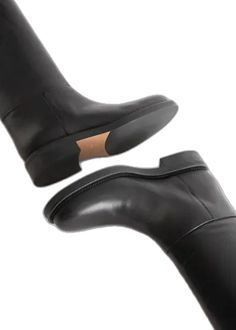 Classic Knee-high Heeled Boots With Leather Lining, Classic Wide Calf Knee-high Boots With Almond Toe, Classic Knee-high Boots With Round Toe For Formal Occasions, Classic Round Toe Knee-high Boots For Formal Occasions, Classic Almond Toe Knee-high Business Boots, Classic Almond Toe Knee-high Boots For Business, Classic Knee-high Boots For Business, Classic Calf Leather Heeled Boots For Wide Calf, Classic Calf Leather Moto Boots For Work