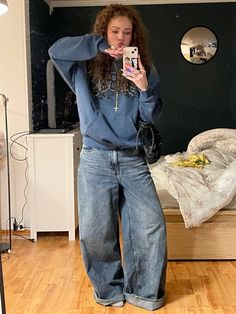 Baggy Jeans Outfit Inspo Aesthetic, Outfit Ideas Baggy Clothes, Tomboy Ideas, Streetwear Crochet, Tomboy Stil, Pakaian Hipster, Cooking Aesthetic, Tomboy Outfit