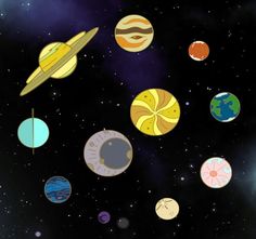 the solar system with eight planets in it