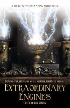 the book cover for extraordinary engines, featuring two large pots with lightning coming out of them