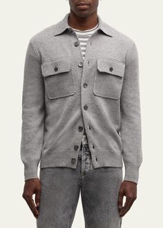 Collarless Shirt, Stylish Men Casual, Stylish Mens Outfits, Mens Clothing, Brunello Cucinelli, Stylish Men, Button Placket, Mens Clothing Styles, Tunics