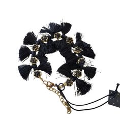 Black And Gold Beaded Tassel Fringe Adjustable Bracelet Bohemian Fashion Jewlery New From My Clothing Boutique Chelsea's Collection Tassel Fringe, Beaded Tassels, Bohemian Fashion, Adjustable Bracelet, Clothing Boutique, Gold Beads, Womens Jewelry Bracelets, Black And Gold, Gold Black