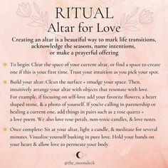 Divine Feminine Room Decor, Love Altar, Glamour Magick, Self Love Spell, Spiritual Witch, Spiritual Rituals, Womb Healing, Practicing Self Love