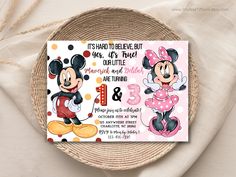 a minnie mouse birthday party with pink and yellow polka dots