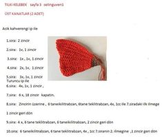 a knitted red hat is shown on the page