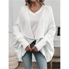 -Item Id 38143282 -Color: White -Sleeve Length: Long Sleeve -Length: Midi -Temperature: Spring/Fall (18-25/63-77) -Fit Type: Loose -Fabric: Slight Stretch -Material: Fabric -Composition: 100% Polyester -Care Instructions: Hand Wash Or Professional Dry Clean -Pockets: Yes -Belt: No -Sheer: Semi-Sheer **Open To Offers!!!** **Bundle To Save More** **30% Off Bundles Of 2 Or More Items!!** ***Orders Go Out Within 5-10 Business Days!! Thank You For Your Patience!! Multiple Sizes And Colors Available I White Solid Color Sweater For Fall, White Solid Color Fall Sweater, Trendy Oversized White Cardigan, White Long Sleeve Solid Color Cardigan, Chic White Solid Color Outerwear, White V-neck Outerwear For Layering, Chic White Outerwear, White Oversized Open Front Top, Casual White Cardigan For Fall