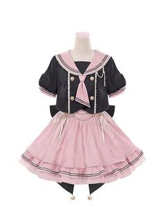 To Alice, Puffy Skirt, Kawaii Fashion Outfits, Sailor Collar, Maid Dress, Other Outfits, Gothic Outfits, Collar Top, Really Cute Outfits