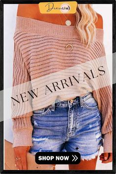 Sexy Striped Off-shoulder Sweater Trendy Off-shoulder Top For Fall, Trendy Stretch Off-shoulder Sweater, Off Shoulder Sweater, Shoulder Sweater, Online Clothing, Off Shoulder, Sweaters For Women, Womens Tops, Women's Top