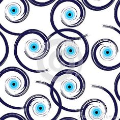 an abstract blue and white background with swirly circles on the bottom, in black and white