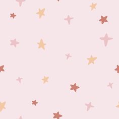 pink and gold stars on a light pink background