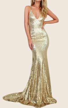 Macloth Dress, Prom Dress Champagne, Evening Gowns Online, Sequin Evening Gowns, Dress Champagne, Mermaid Prom Dress, Spaghetti Strap Prom Dress, Sequin Prom Dress, Gown Prom