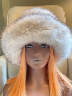 This beautiful incredibly soft faux fur hat is a must have for the fall and winter season.It is stylish and warm and can be dressed up or down. The head circumference of the hat is about 22-23inches (56-58cm) so almost everyone should fit :)  The hat is made out of Vegan Fur and is super soft and fluffy:) For any different color requests please send me an email:) Adjustable High Crown Hats For Winter, Winter Hats With Faux Fur Lining, Wide Brim Hat With Faux Fur Lining, Faux Fur Trimmed Hat With Short Brim, Adjustable Winter Hat With Feather Trim, Faux Fur Hats With Short Brim, White Fluffy Hat, Adjustable Faux Fur Hats With Lining, Mink Color Hat With Faux Fur Lining For Winter