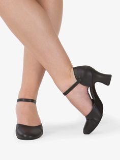 Black - Character Shoes | Theatricals T3415 | DiscountDance.com Dancer Shoes, Ballroom Shoes, Jazz Shoes, Cuban Heels, Street Shoes, Heel Pain, Pointe Shoes, Shoe Black, Womens Athletic Shoes