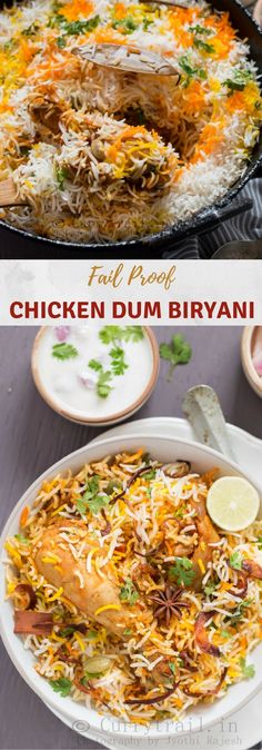 chicken dum biriyani is an easy and delicious dish that's ready in less than 30 minutes