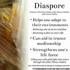 Diaspore crystal meaning Crystal Elixir