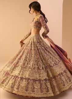 Magenta Multicolor Embroidered Lehenga – Lashkaraa Net Embroidery, Work Lehenga, Embroidered Lehenga, Zari Work, Fashion App, New Launch, Thread Work, Set For Women, Embroidery Thread